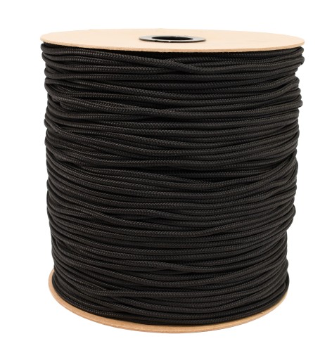 POLYPROPYLÉNOVÉ LANO opletené čierne 6mm 10M