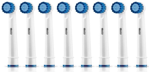 8x NÁHRADNÉ HLAVICE PRE KEFKY ORAL-B SENSITIVE JEMNÉ