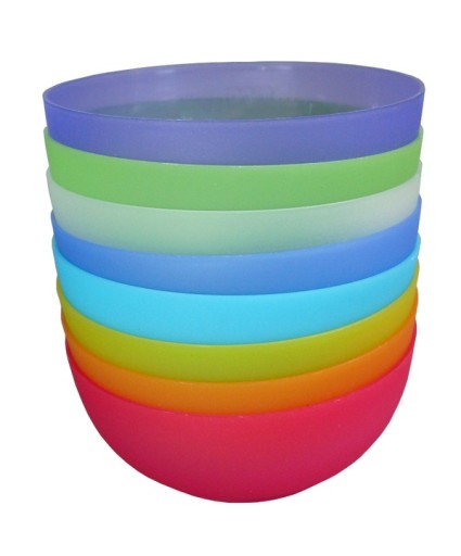 Plastová miska, stredná miska na občerstvenie, polievku pre deti, 17 cm, 950 ml