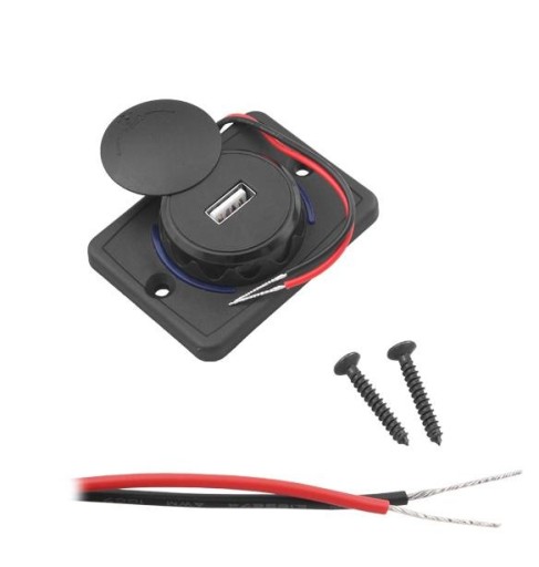 Montážna zásuvka USB nabíjačka x1 pre lodnú jachtu