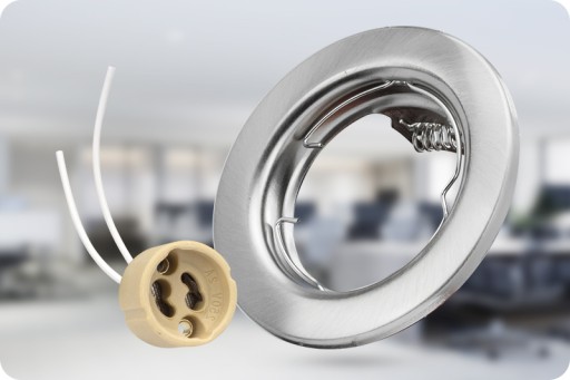 LED HALOGÉNOVÁ LAMPA, okrúhla, OCEL GU10, STROPNÉ SVIETIDLO, RÁM PRE LED ŽIAROVKY