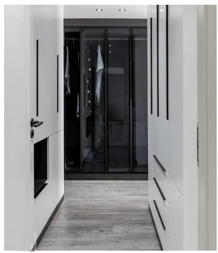 Nábytkové hranové madlo zábradlie MATTE BLACK 256mm