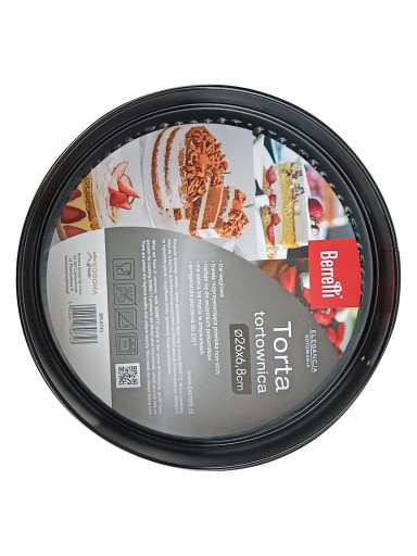 BERRETTI TORTA, okrúhly TORTA, PIŠKÁTOVÁ, CHEESECAKOVÁ TORTA, 26X6,8CM