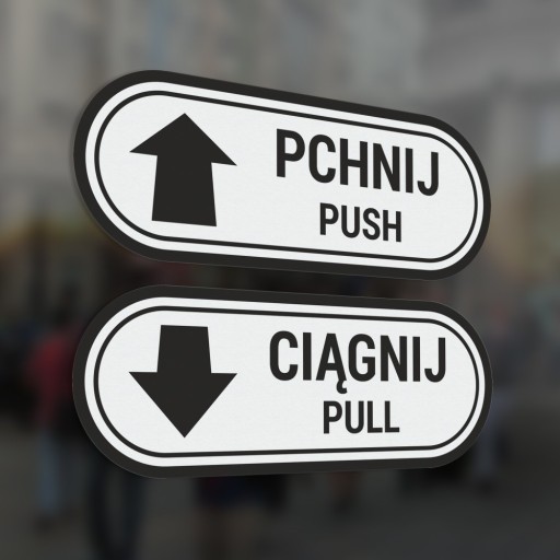Samolepky Push Pull Push Pull 8,1x21,5