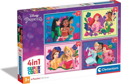 PUZZLE 4V1 DISNEY PRINCESSES 4 puzzle 21517