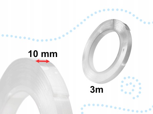 Vodotesná obojstranná lepiaca páska 10mmx3m