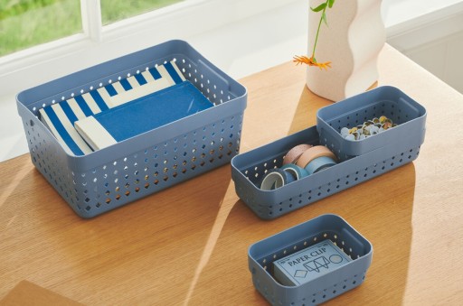 Košík, košík, organizér na nádoby SOUL XL Blue