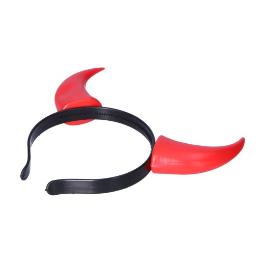 červená páska do vlasov DEVIL HORNS, unisex čiapka HALLOWEEN