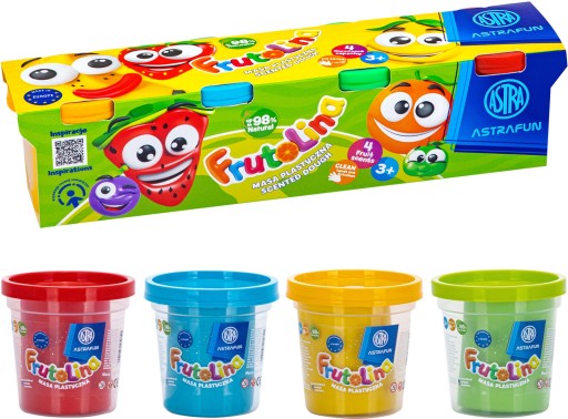 ASTRA hracie cesto FRUTOLINA 4 farby x 100g SAMOTVRDZUJÚCE ovocné vône