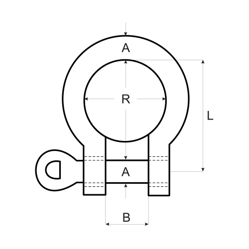 SHAKEL OMEGA A4, NEREZ NEREZ INOX, kyselinovzdorný, 6mm, 1 ks.