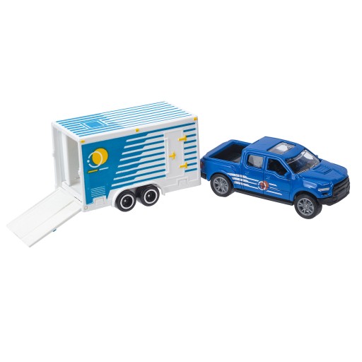 KOVOVÉ TERÉNNE AUTO S CAMPINGOVÝM PRÍVESOM DETSKÉ AUTO
