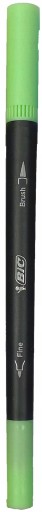BIC Dual Tip obojstranný popisovač - GREEN PASTEL