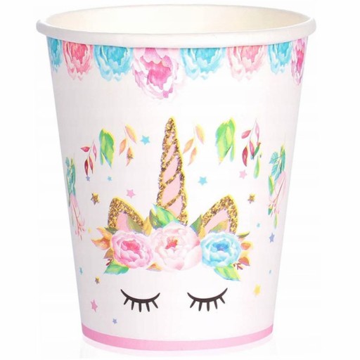 UNICORN narodeninové papierové taniere UNICORN horse birthday PARTY 6 ks