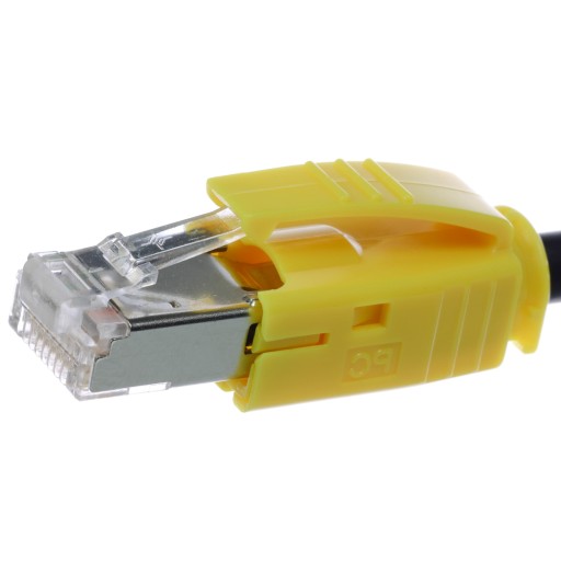 RJ45 6 6A FTP zástrčka s plášťom, žltá, Telegartner