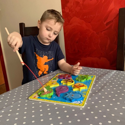 Sorter Puzzle pre deti Magnetická hra Chytanie rýb s magnetom