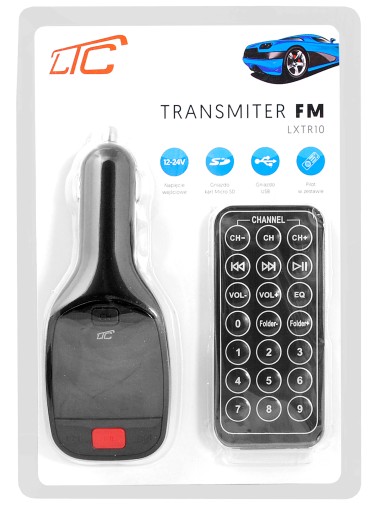 FM VYSIELAČ AUTO LTC VYSIELAČ NA 12V DIAĽKOVÝ | 24V MP3 USB SD