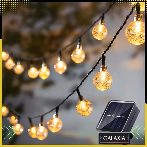 SOLÁRNA GARLANDA 5 m 50 LED solárnych záhradných svietidiel 5 m