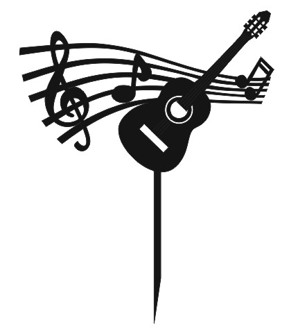 POZNÁMKY Gitarový nástroj Hudobná palica Topper 14cm PLEXI