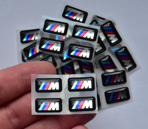 1x BMW M M Performance Package, nálepka s logom na chrómové disky 17x9 mm