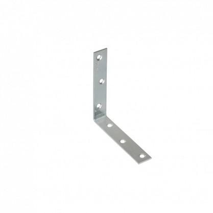 Oceľový uholník 10 cm x 10 cm, dĺžka 10 cm, hrúbka 2 mm