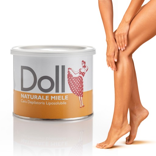 DOLL Xanitalia Depilačný vosk na odstraňovanie chĺpkov v dóze MIELE 400 ml