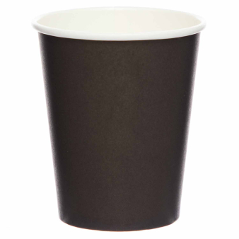 Čierne papierové poháre 237ml