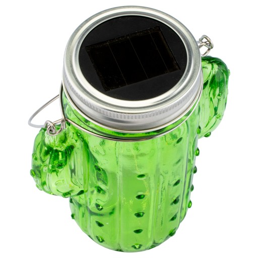 SOLÁRNA LAMPA ZÁHRADNÁ JAR CACTUS GLASS LED