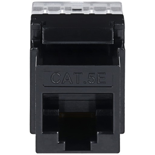 Keystone Modul RJ-45 LAN zásuvka CAT.5E čierna