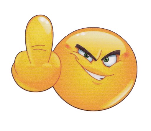 Nálepka Nálepka Smiley Yellow Emoji Finger UV