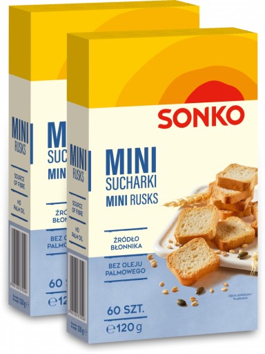 Sonko mini sucháre 60ks 120g x2