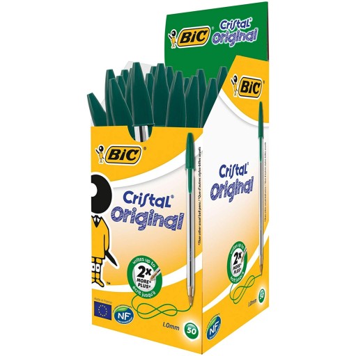 BIC KRISTÁLOVÝ ORIGINÁLNY GUĽOVÝ BOD 1,0 MM ZELENÝ