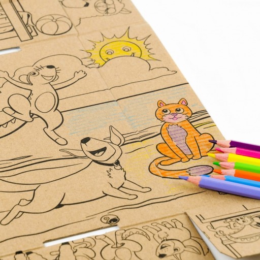Dvojdielne eko-puzzle Práce sú na stavbe v plnom prúde