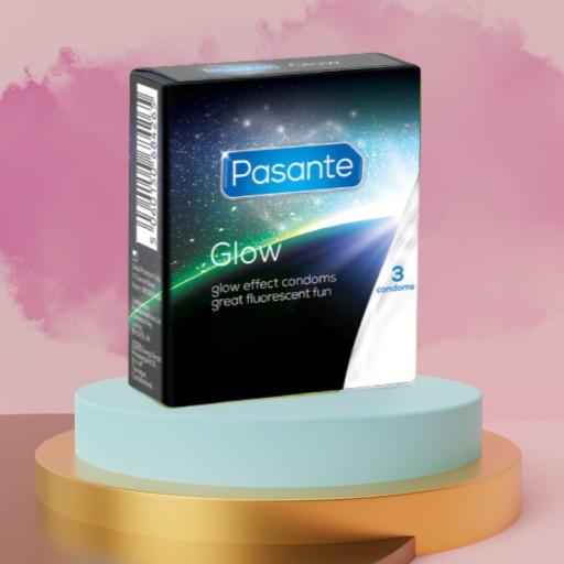Pasante Glow kondómy Svietiace v tme, 3 kusy