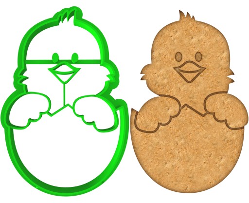 VEĽKONOČNÁ formička Vykrajovač na perník EASTER Kurča Kuriatko Kuriatko 8cm