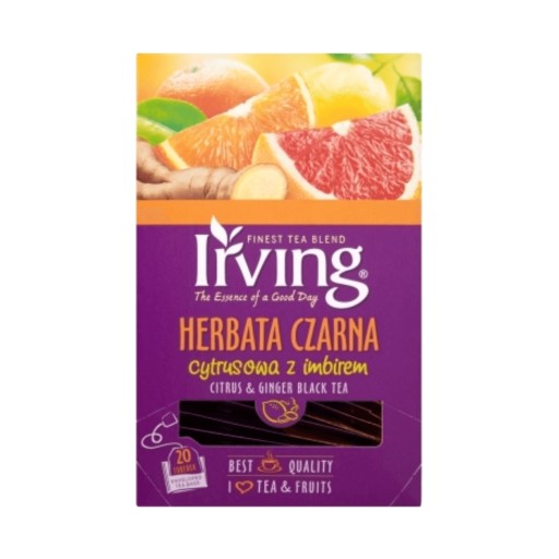 Citrusový čierny čaj so zázvorom 30 g (20 vrecúšok) Irving