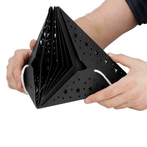 VEĽKÁ ZÁVISNÁ 3D PAPIEROVÁ HVIEZDA 50cm VIANOČNÁ