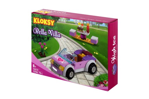 Klocky bloky, auto, kabriolet kabrio, 80 ks