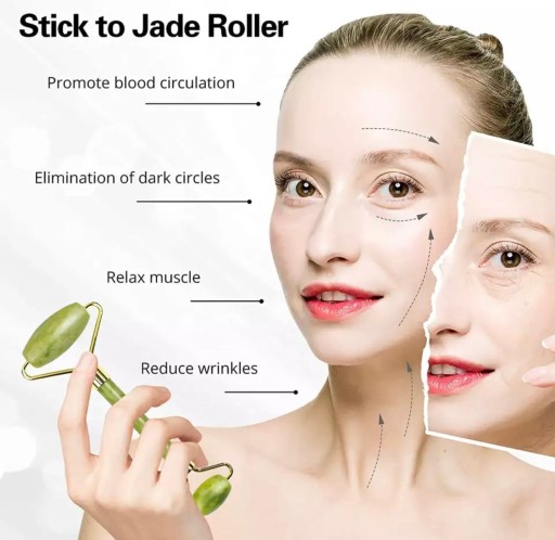 Jade Roller Facial Massager ZDARMA