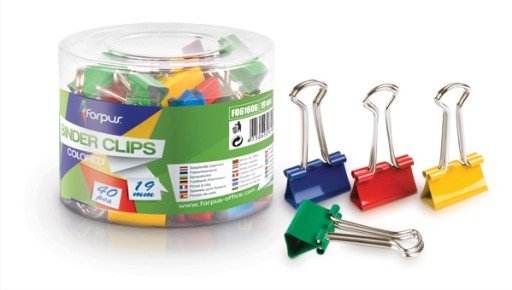 Balenie mix farieb Office CLIPS 19 mm 40 ks.