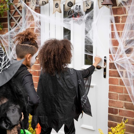 UMELÝ VEĽKÝ PAUČIK, BIELY, 2 ks. HALLOWEEN 20g OZDOBA OZDOBY