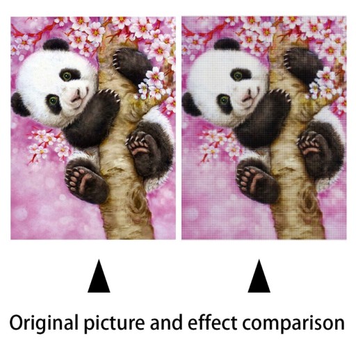 DIAMANTOVÁ MOZAIKA 5D DIAMANTOVÁ VÝŠIVKA PANDA