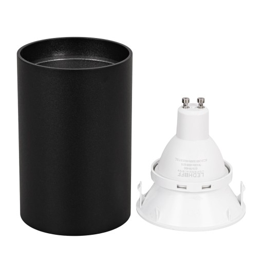 Prisadené stropné svietidlo HALOGEN GU10 Čierna biela LED BODOVÁ LAMPA