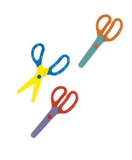 PLASTOVÉ ŠKOLSKÉ NOŽNICE 13cm FIORELLO MIX 1ks
