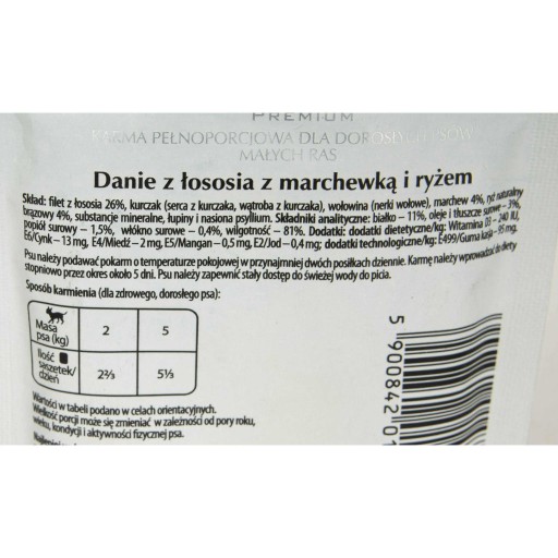Dolina Noteci pes lososa malého plemena 100g