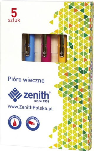 ZENITH PLNIACE PERO OMEGA CHROM PASTEL MIX FARBA 1 KS
