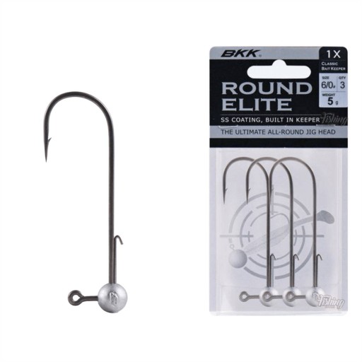 BKK Round Elite Classic jigové hlavy 7g 6/0, 3ks