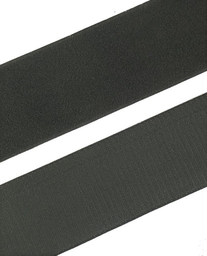 VELCRO PÁSKA VELCRO 10cm OBOJSTRANNÝ GRAFIT 100mm - 1mb