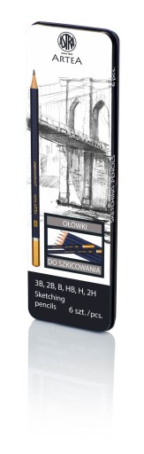 Sada skicovacích ceruziek 6ks Astra 3B-2H
