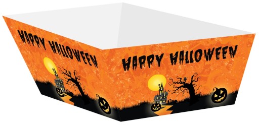 Halloweenske škatuľky na žetóny Haunted House 4 kusy HAL-055