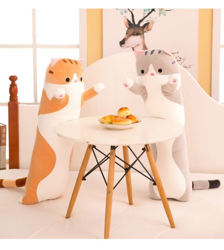 VANKÚŠEK DLHÝ CAT MASKOT MASKOT PLYŠOVÁ HRAČKA 50 CM XL